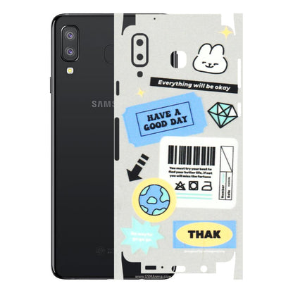 Samsung A/S Series Phone Skins (All Models) - Will Be Okay Design - 3D Embossed Finish (L-316) Samsung Galaxy A8 Star