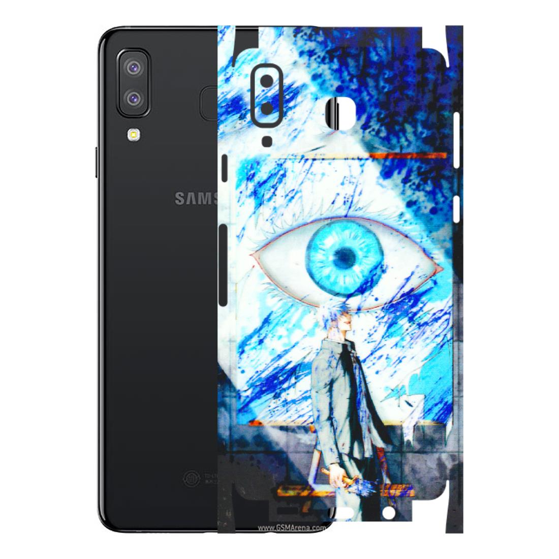 Samsung A/S Series Phone Skins (All Models) - Anime Sea Blue Eye - 3D Embossed Finish (L-318) Samsung Galaxy A8 Star