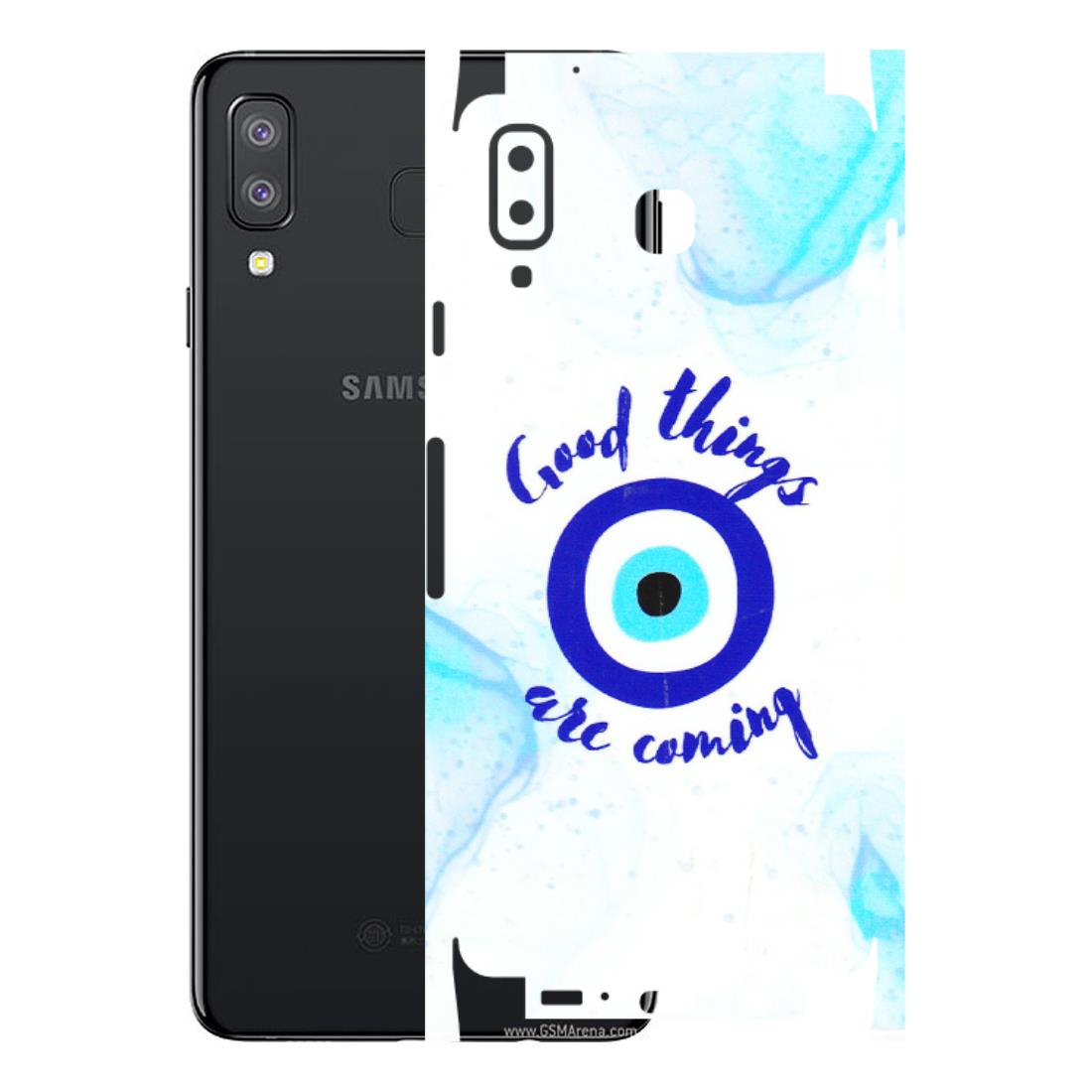 Samsung A/S Series Phone Skins (All Models) - Evil Eye Good Things Are Coming - 3D Embossed Finish (L-322) Samsung Galaxy A8 Star