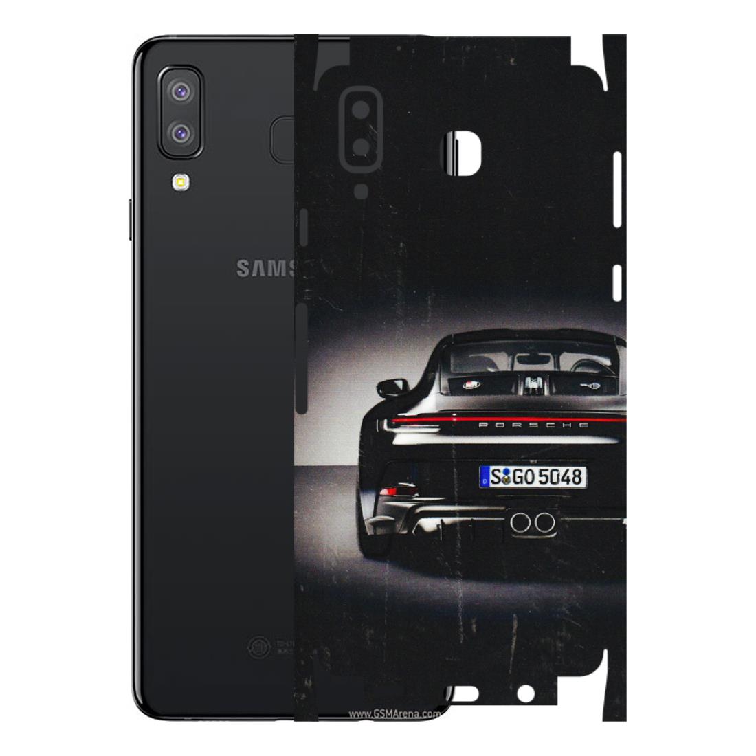 Samsung A/S Series Phone Skins (All Models) - New Black Porsche GT3 - 3D Embossed Finish (L-327) Samsung Galaxy A8 Star