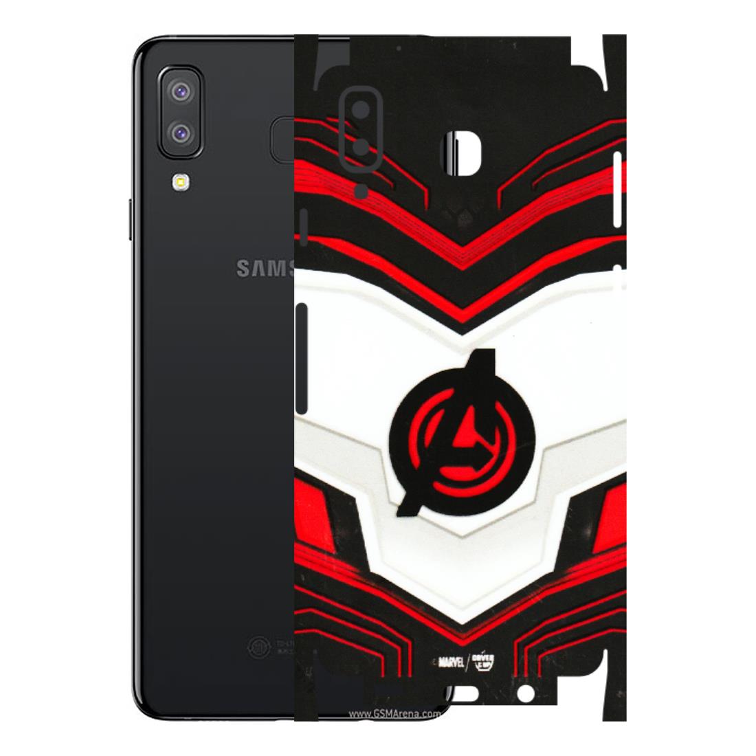 Samsung A/S Series Phone Skins (All Models) - Avengers Logo - 3D Embossed Finish (L-55) Samsung Galaxy A8 Star