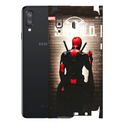 Samsung A/S Series Phone Skins (All Models) - Deadpool - 3D Embossed Finish (L-56) Samsung Galaxy A8 Star