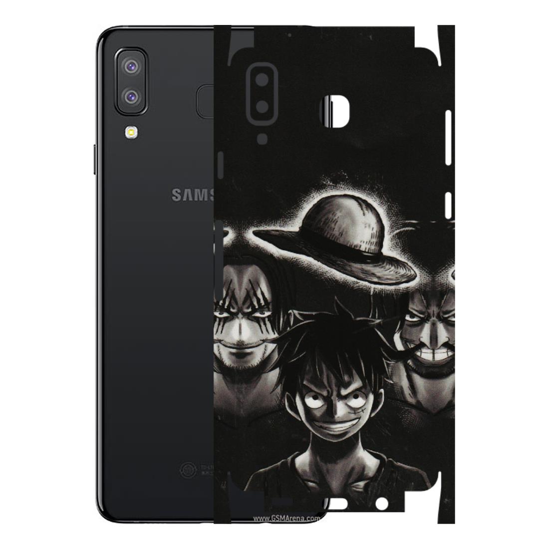 Samsung A/S Series Phone Skins (All Models) - Black Luffy Hat - 3D Embossed Finish (L-57) Samsung Galaxy A8 Star