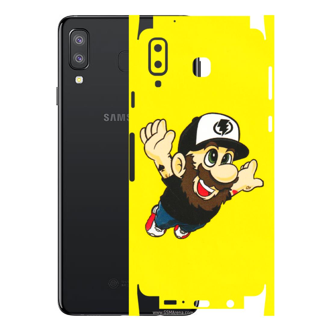 Samsung A/S Series Phone Skins (All Models) - Flying Beardo - 3D Embossed Finish (L-60) Samsung Galaxy A8 Star