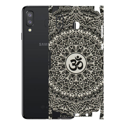 Samsung A/S Series Phone Skins (All Models) - Aum Elegant Mandala - 3D Embossed Finish (L-62) Samsung Galaxy A8 Star