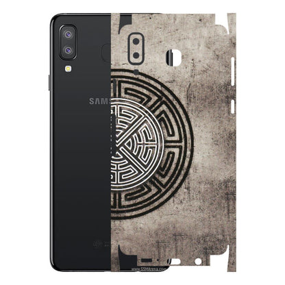 Samsung A/S Series Phone Skins (All Models) - Mysterious Circular Design - 3D Embossed Finish (L-63) Samsung Galaxy A8 Star