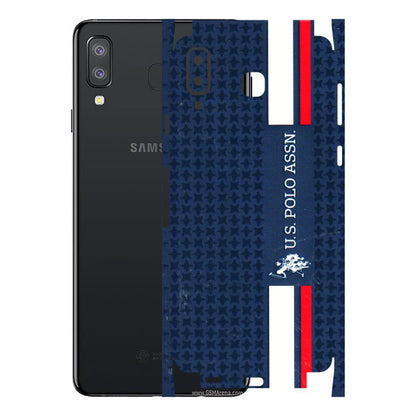 Samsung A/S Series Phone Skins (All Models) - US POLO Designer Brand - 3D Embossed Finish (L-65) Samsung Galaxy A8 Star