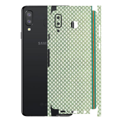 Samsung A/S Series Phone Skins (All Models) - Gucci Fabric Pattern - 3D Embossed Finish (L-73) Samsung Galaxy A8 Star