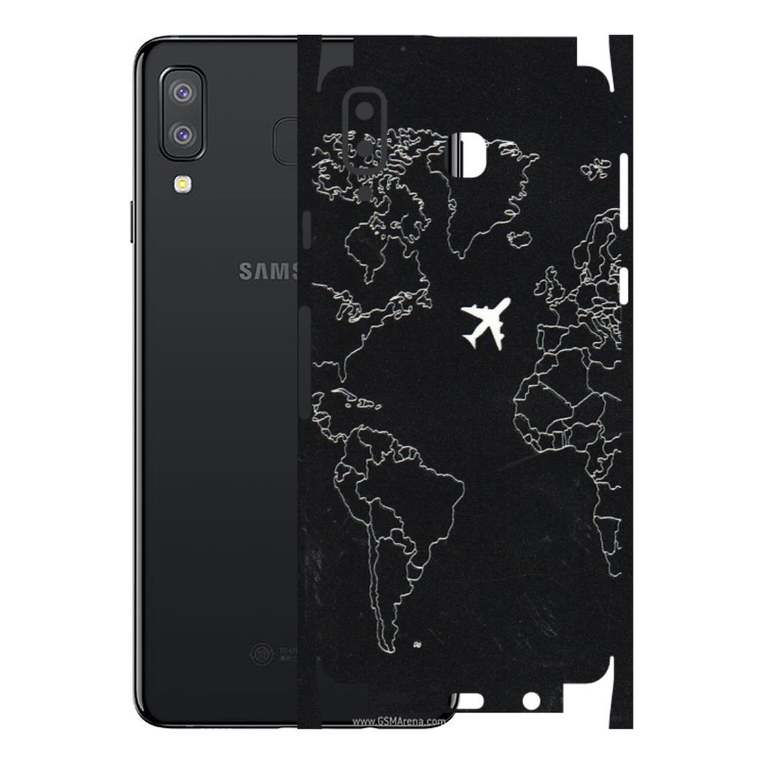Samsung A/S Series Phone Skins (All Models) - Never Ending Travel - 3D Embossed Finish (L-79) Samsung Galaxy A8 Star