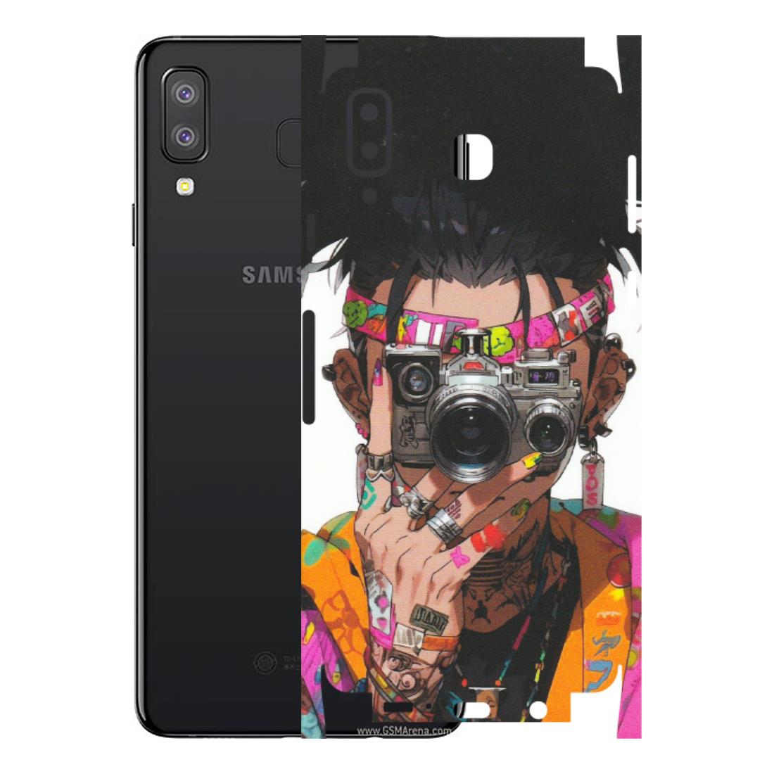Samsung A/S Series Phone Skins (All Models) - Camera Lover Girl - Matte Finish (M-09) Samsung Galaxy A8 Star