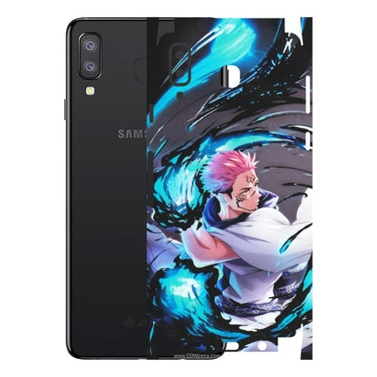Samsung A/S Series Phone Skins (All Models) - New Jujutsu Kaisen Grey Blue Anime - Matte Finish (M-127) Samsung Galaxy A8 Star