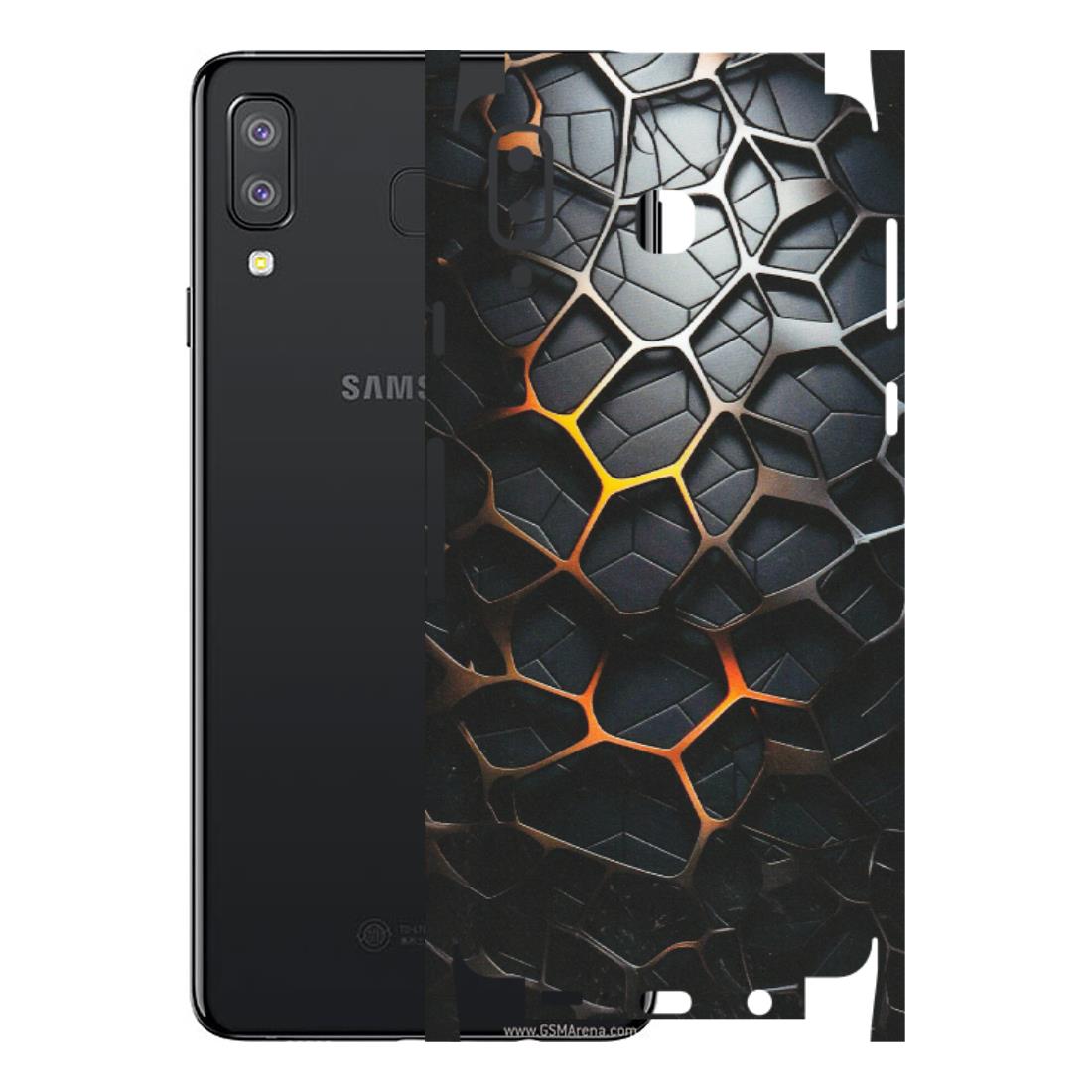 Samsung A/S Series Phone Skins (All Models) - New Abstract Graphite Tiles - Matte Finish (M-130) Samsung Galaxy A8 Star