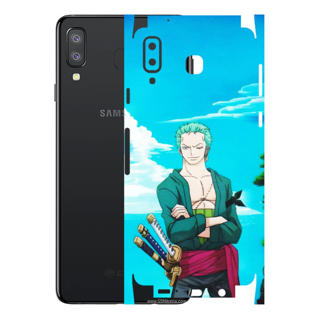 Samsung A/S Series Phone Skins (All Models) - Cool Swordman Zoro Anime - Matte Finish (M-143) Samsung Galaxy A8 Star