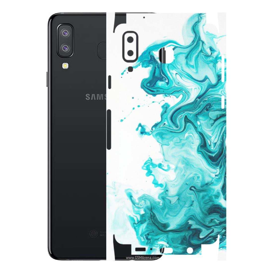 Samsung A/S Series Phone Skins (All Models) - Sky Blue Abstract Colour - Matte Finish (M-146) Samsung Galaxy A8 Star
