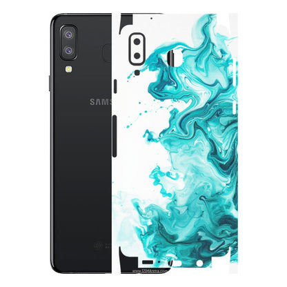 Samsung A/S Series Phone Skins (All Models) - Sky Blue Abstract Colour - Matte Finish (M-146) Samsung Galaxy A8 Star
