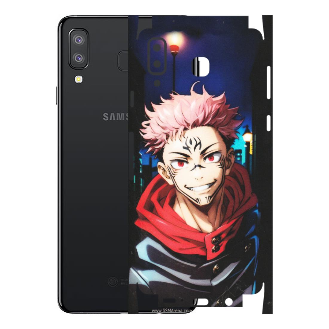 Samsung A/S Series Phone Skins (All Models) - Yuji Itadori Funny Face Anime - Matte Finish (M-152) Samsung Galaxy A8 Star