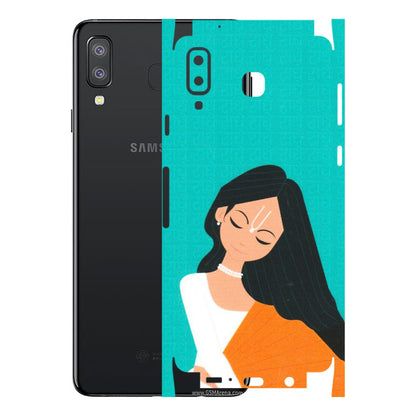 Samsung A/S Series Phone Skins (All Models) - Radhe Radhe With Hindu Symbol - Matte Finish (M-164) Samsung Galaxy A8 Star