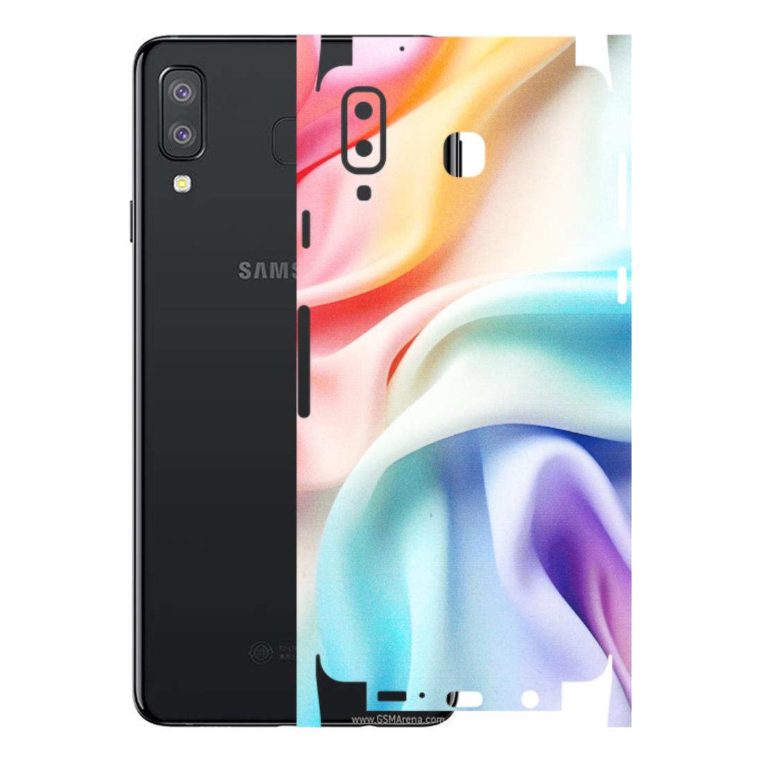 Samsung A/S Series Phone Skins (All Models) - Colourful Silk Cloth - Matte Finish (M-165) Samsung Galaxy A8 Star