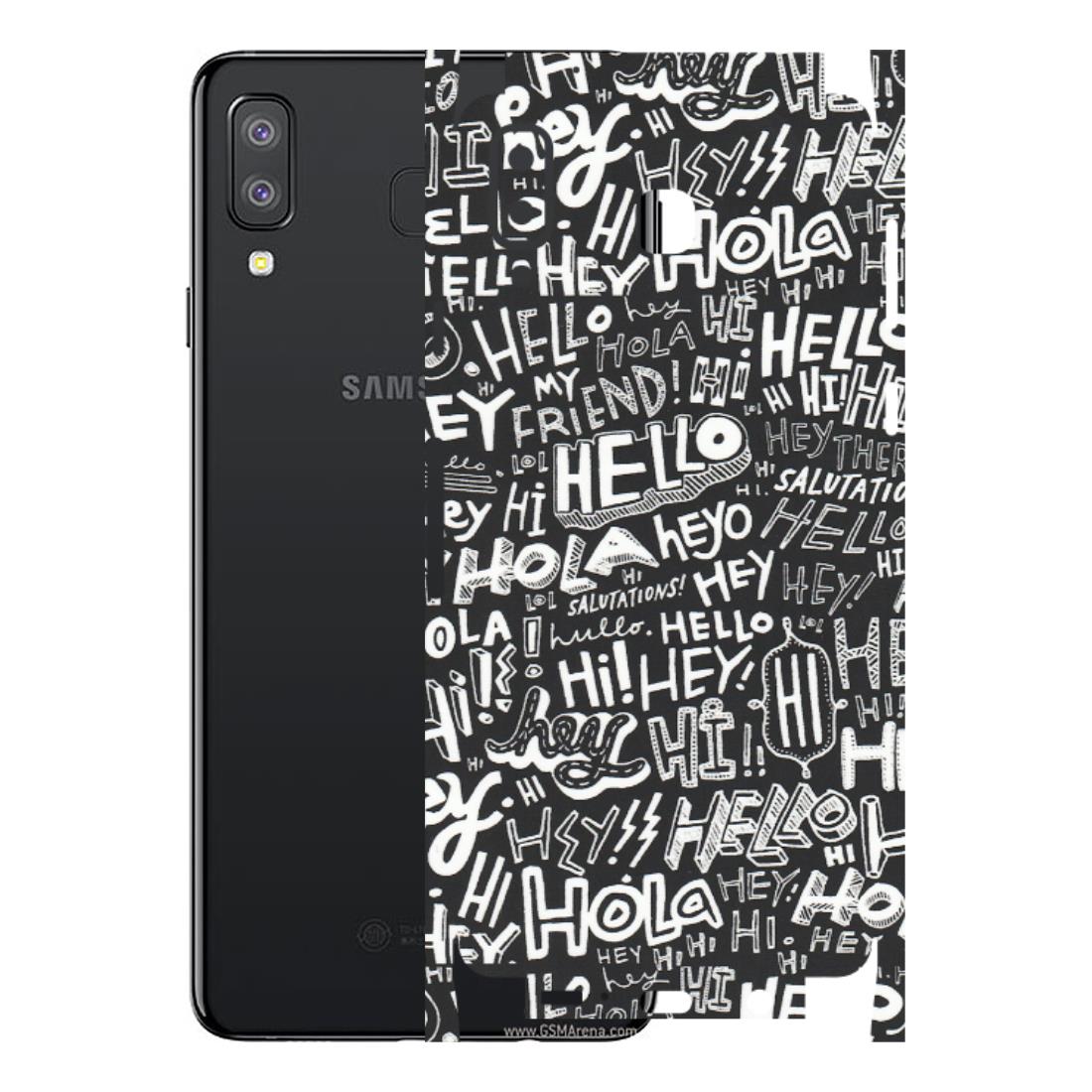 Samsung A/S Series Phone Skins (All Models) - Hi Hello Doodles - Matte Finish (M-25) Samsung Galaxy A8 Star
