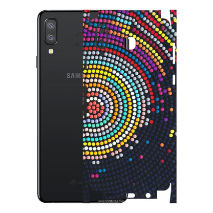 Samsung A/S Series Phone Skins (All Models) - Rainbow Dot Mandala - Matte Finish (M-97) Samsung Galaxy A8 Star