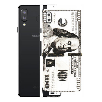 Samsung A/S Series Phone Skins (All Models) - 100 Dollar Currency - Transparent Finish (T-01) Samsung Galaxy A8 Star