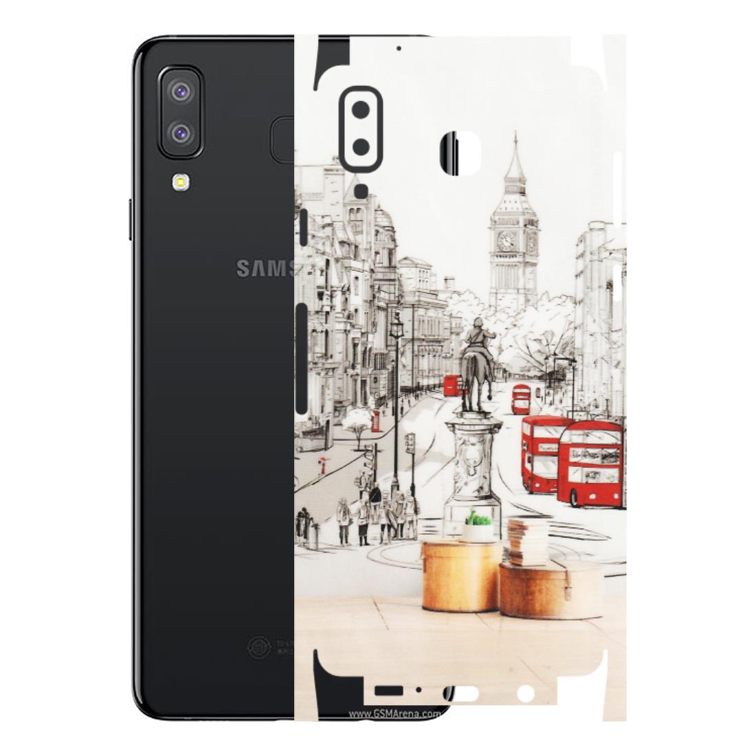Samsung A/S Series Phone Skins (All Models) - London Street - Transparent Finish (T-02) Samsung Galaxy A8 Star