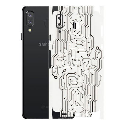 Samsung A/S Series Phone Skins (All Models) - Tech Circuits - Transparent Finish (T-03) Samsung Galaxy A8 Star