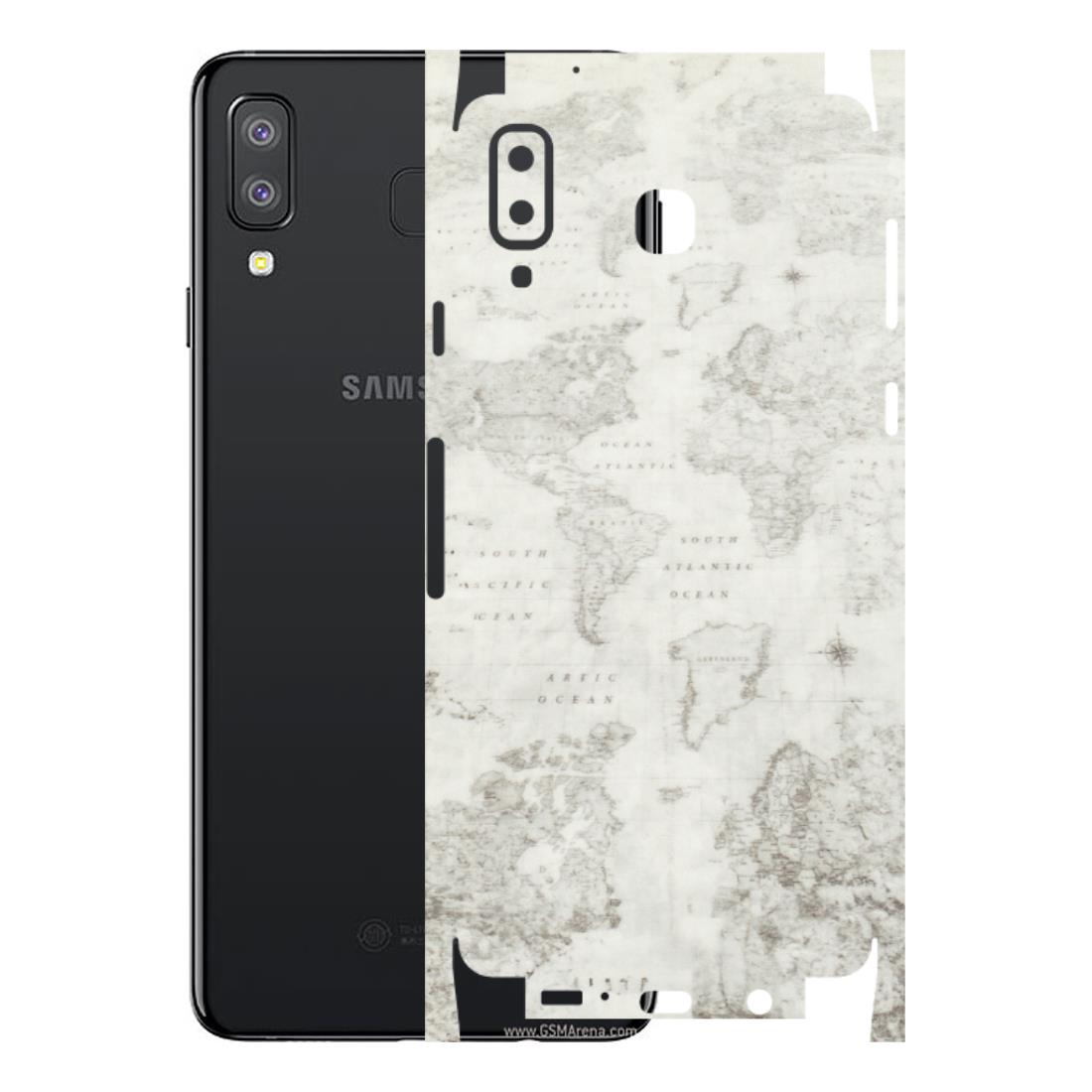 Samsung A/S Series Phone Skins (All Models) - World Travel Map - Transparent Finish (T-04) Samsung Galaxy A8 Star