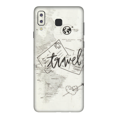 Samsung A/S Series Phone Skins (All Models) - Travel Ticket - Transparent Finish (T-06) Samsung Galaxy A8 Star