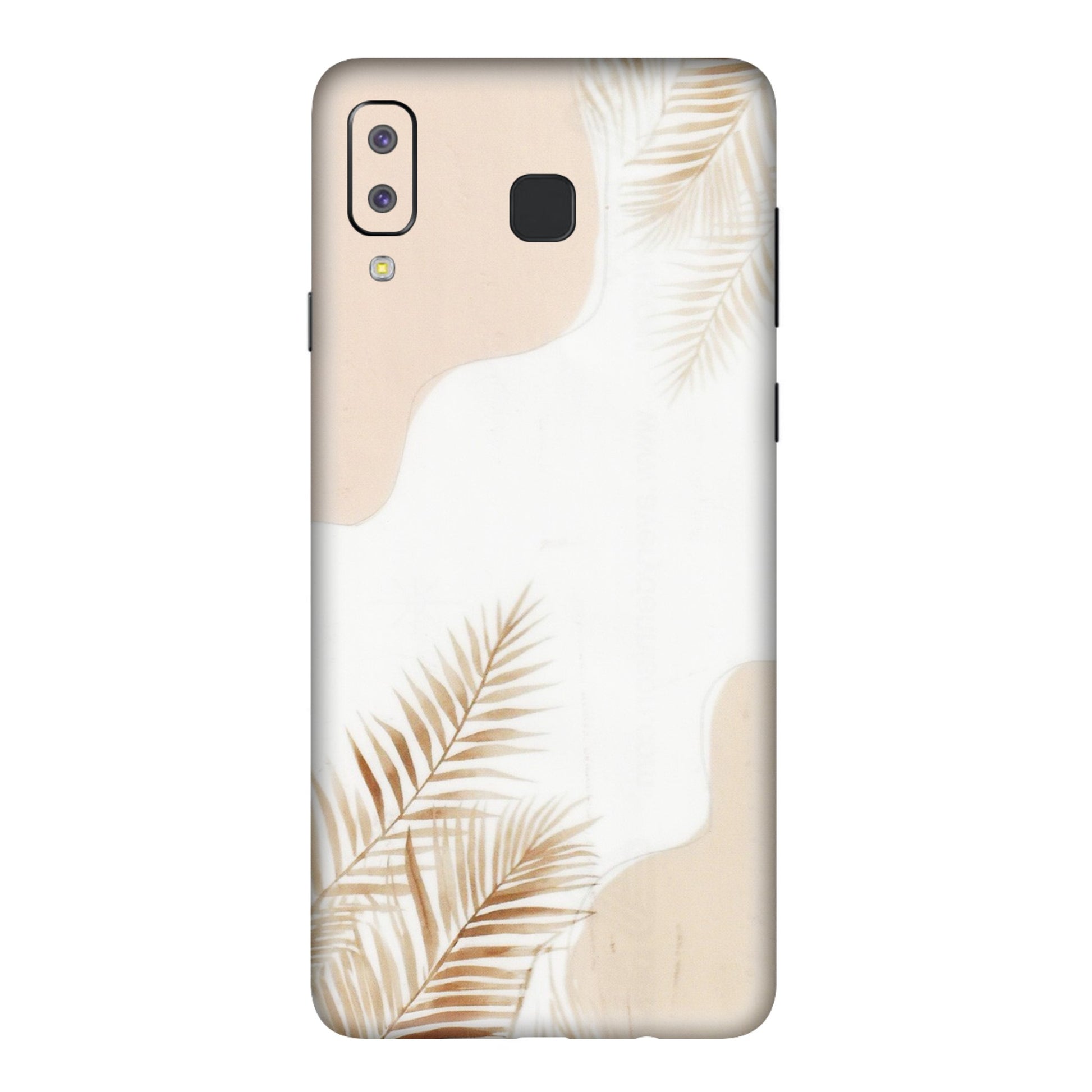 Samsung A/S Series Phone Skins (All Models) - Gold Petals Abstract - Transparent Finish (T-08) Samsung Galaxy A8 Star