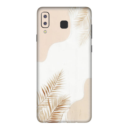 Samsung A/S Series Phone Skins (All Models) - Gold Petals Abstract - Transparent Finish (T-08) Samsung Galaxy A8 Star
