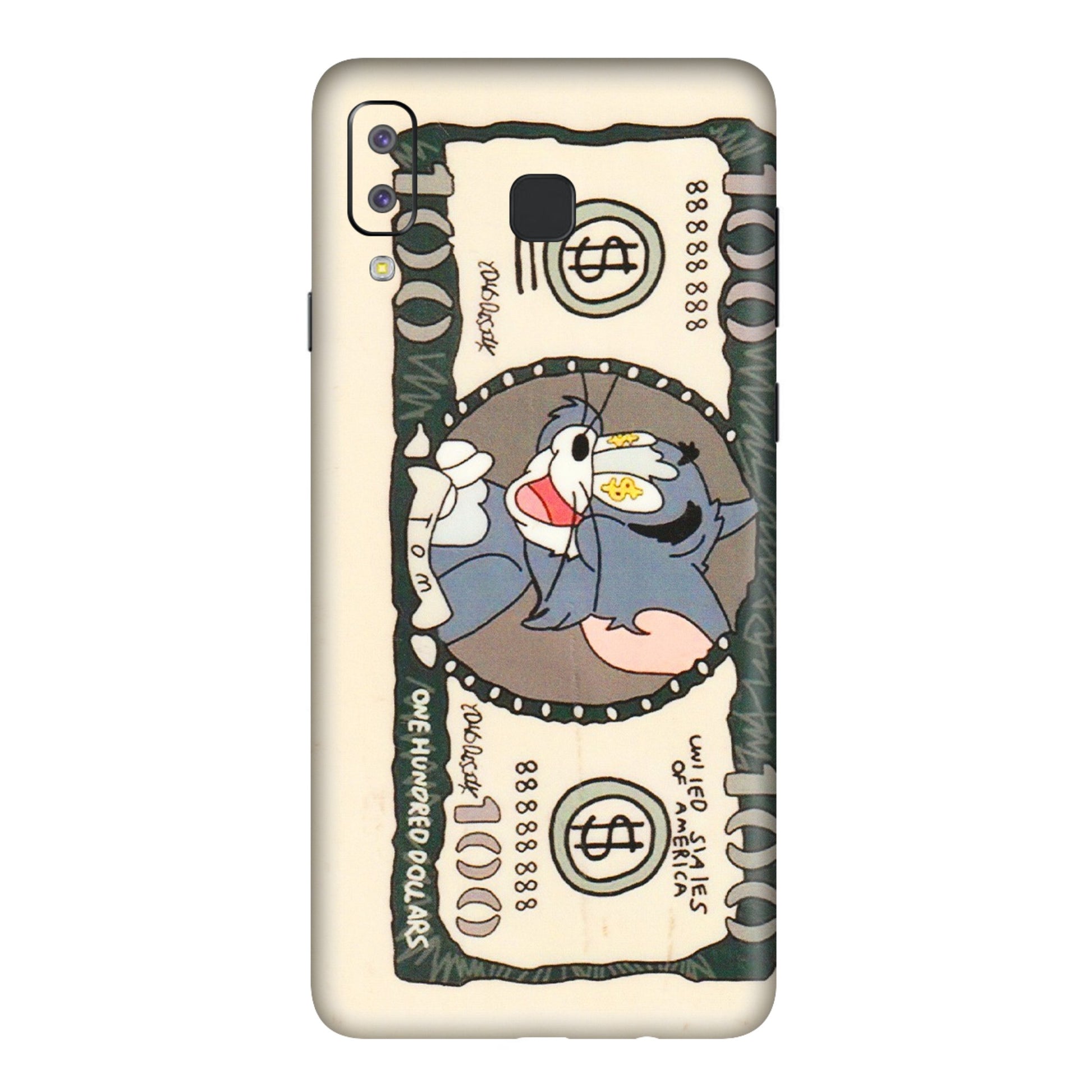 Samsung A/S Series Phone Skins (All Models) - One Hundred Dollar Tom - Transparent Finish (T-16) Samsung Galaxy A8 Star
