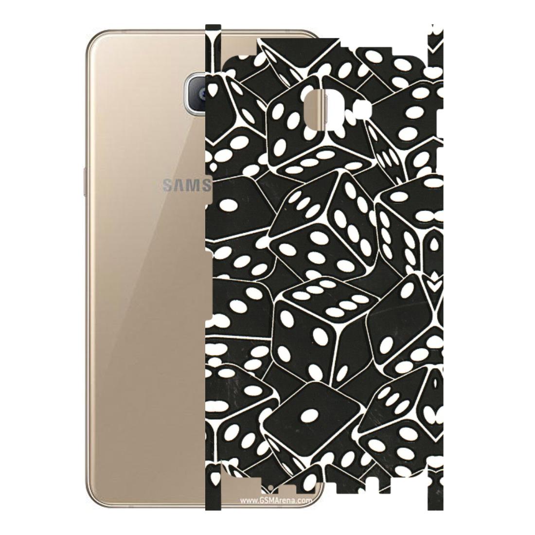 Samsung A/S Series Phone Skins (All Models) - Big Black Dices - 3D Embossed Finish (L-106) Samsung Galaxy A9 2016