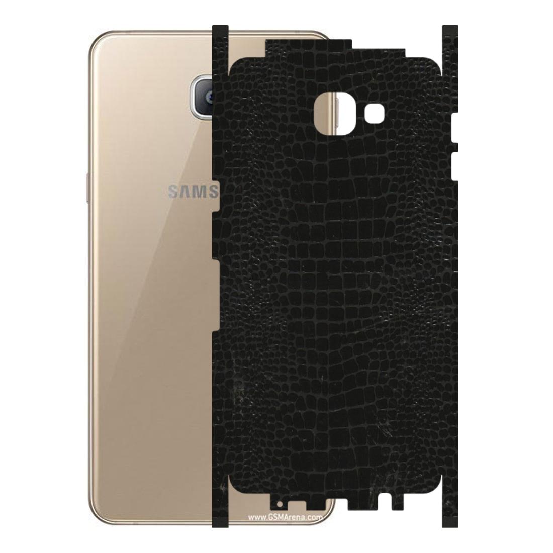 Samsung A/S Series Phone Skins (All Models) - Snake Leather Black - 3D Embossed Finish (L-107) Samsung Galaxy A9 2016