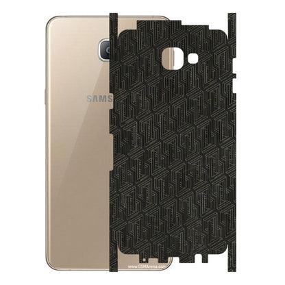 Samsung A/S Series Phone Skins (All Models) - Black Abstract Pattern - 3D Embossed Finish (L-117) Samsung Galaxy A9 2016
