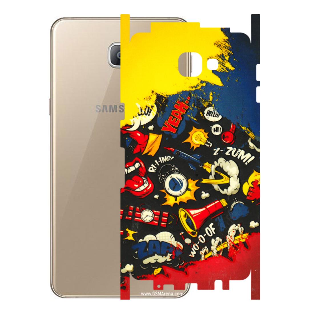 Samsung A/S Series Phone Skins (All Models) - Pacific Doodle Art - 3D Embossed Finish (L-120) Samsung Galaxy A9 2016