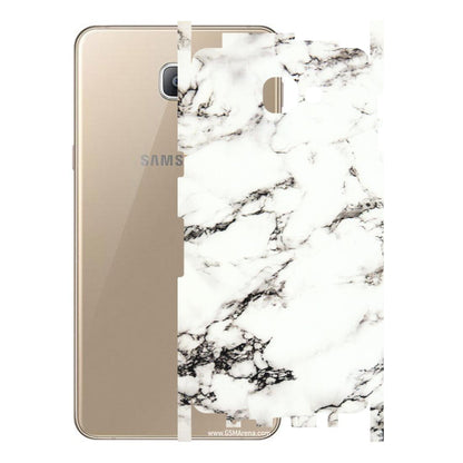 Samsung A/S Series Phone Skins (All Models) - Black and White Marble Texture - 3D Embossed Finish (L-124) Samsung Galaxy A9 2016