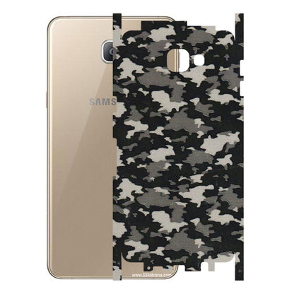 Samsung A/S Series Phone Skins (All Models) - Black/Grey Camoflaunge - 3D Embossed Finish (L-142) Samsung Galaxy A9 2016