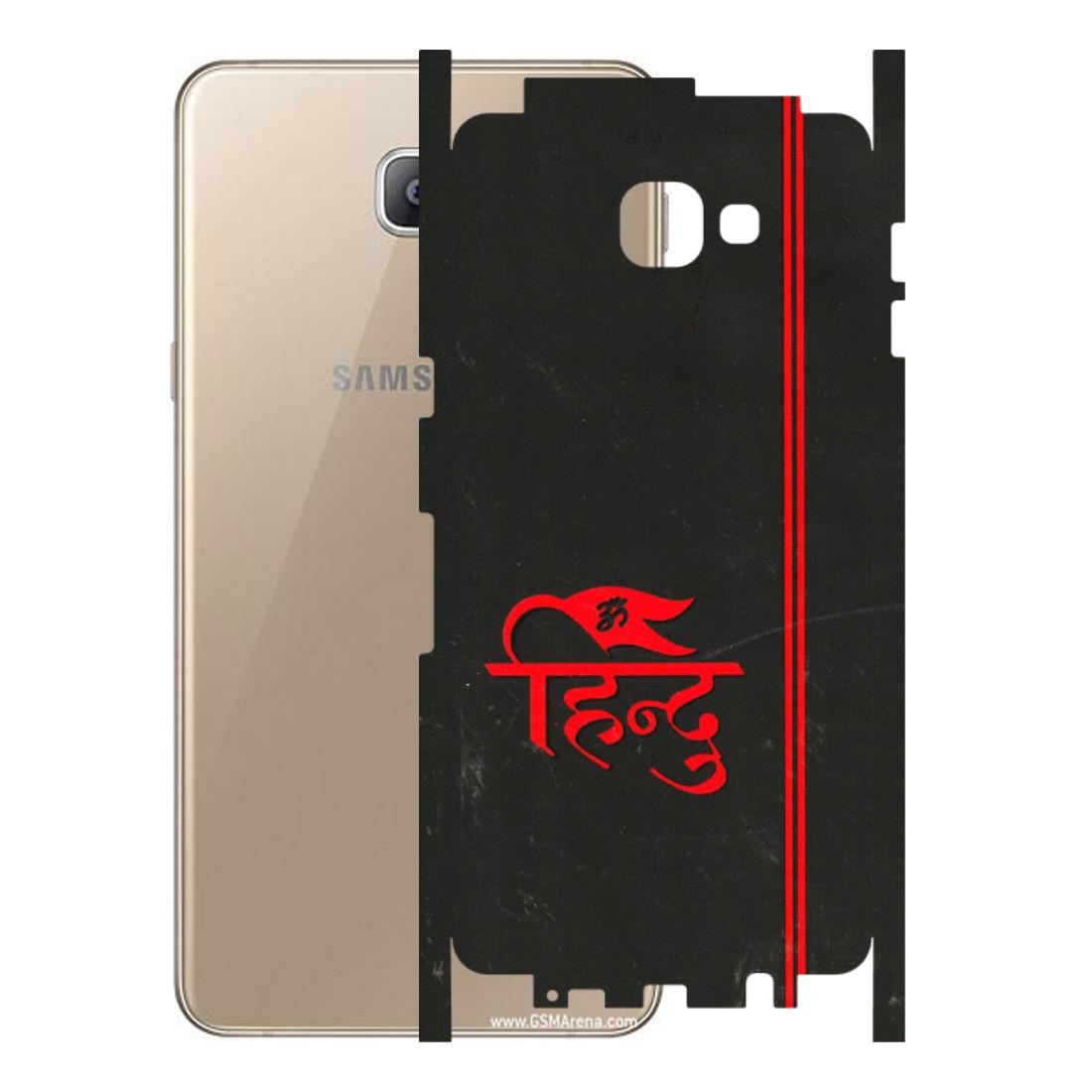 Samsung A/S Series Phone Skins (All Models) - Hindu Black - 3D Embossed Finish (L-153) Samsung Galaxy A9 2016