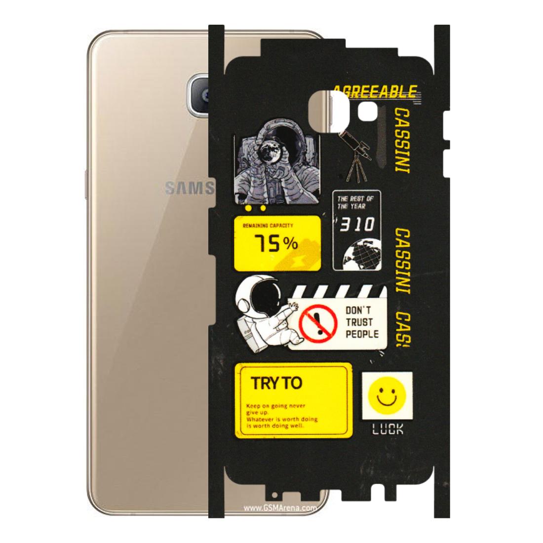 Samsung A/S Series Phone Skins (All Models) - Black Cassini - 3D Embossed Finish (L-161) Samsung Galaxy A9 2016