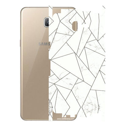 Samsung A/S Series Phone Skins (All Models) - Luxury White Marble Effect - 3D Embossed Finish (L-168) Samsung Galaxy A9 2016