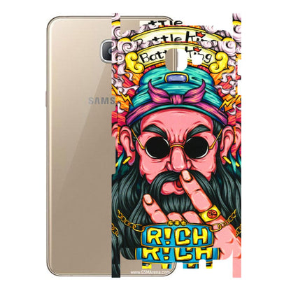 Samsung A/S Series Phone Skins (All Models) - Battle King Dude Face - 3D Embossed Finish (L-178) Samsung Galaxy A9 2016