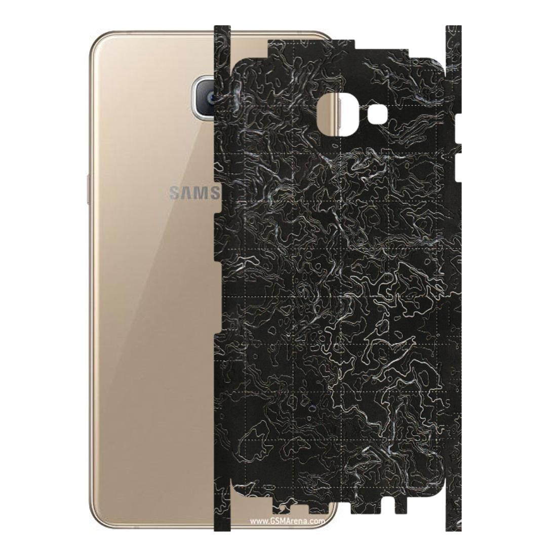Samsung A/S Series Phone Skins (All Models) - Black map Texture - 3D Embossed Finish (L-201) Samsung Galaxy A9 2016
