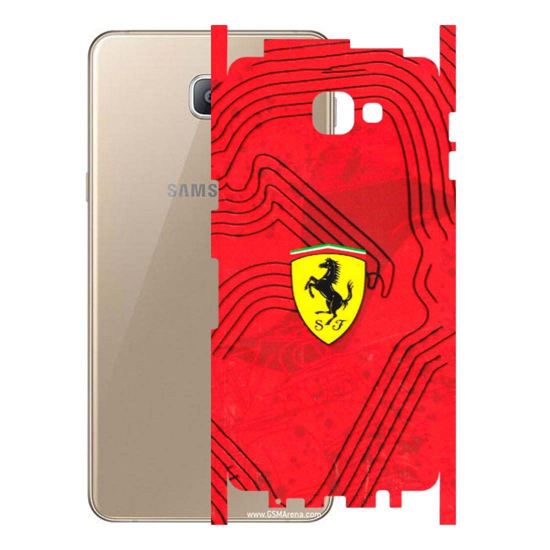 Samsung A/S Series Phone Skins (All Models) - Red Ferrari Logo Stylish - 3D Embossed Finish (L-238) Samsung Galaxy A9 2016