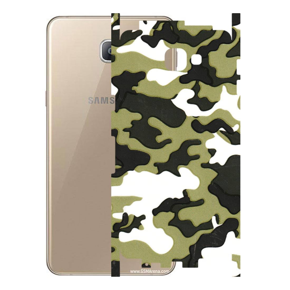 Samsung A/S Series Phone Skins (All Models) - Camouflages White And Green - 3D Embossed Finish (L-243) Samsung Galaxy A9 2016