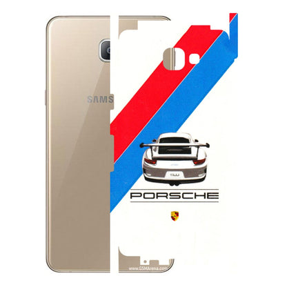 Samsung A/S Series Phone Skins (All Models) - Porche Car Sober Logo - 3D Embossed Finish (L-248) Samsung Galaxy A9 2016