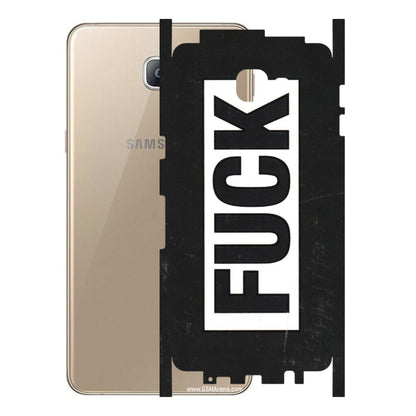 Samsung A/S Series Phone Skins (All Models) - The F Word - 3D Embossed Finish (L-255) Samsung Galaxy A9 2016