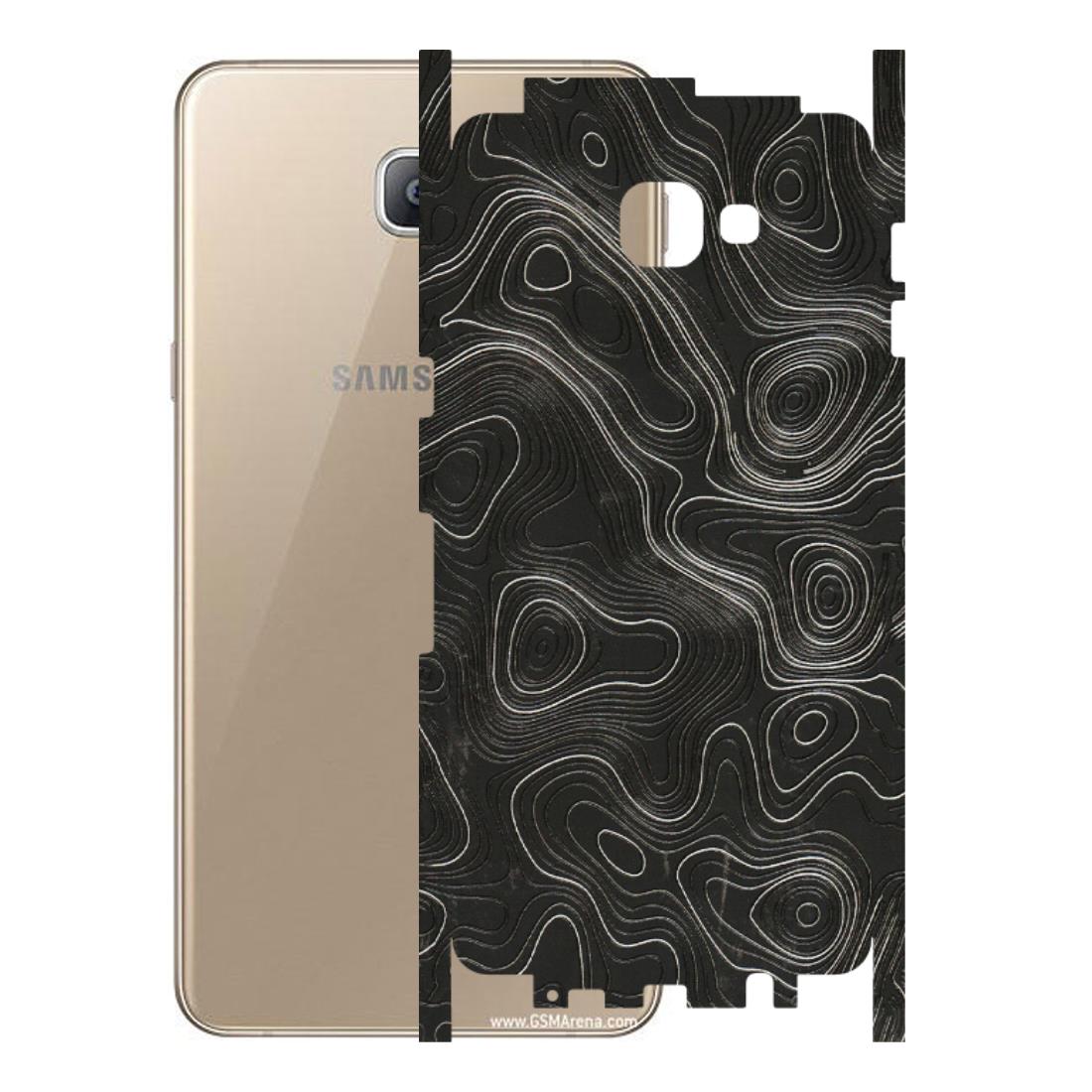 Samsung A/S Series Phone Skins (All Models) - Abstract White Line Map - 3D Embossed Finish (L-269) Samsung Galaxy A9 2016