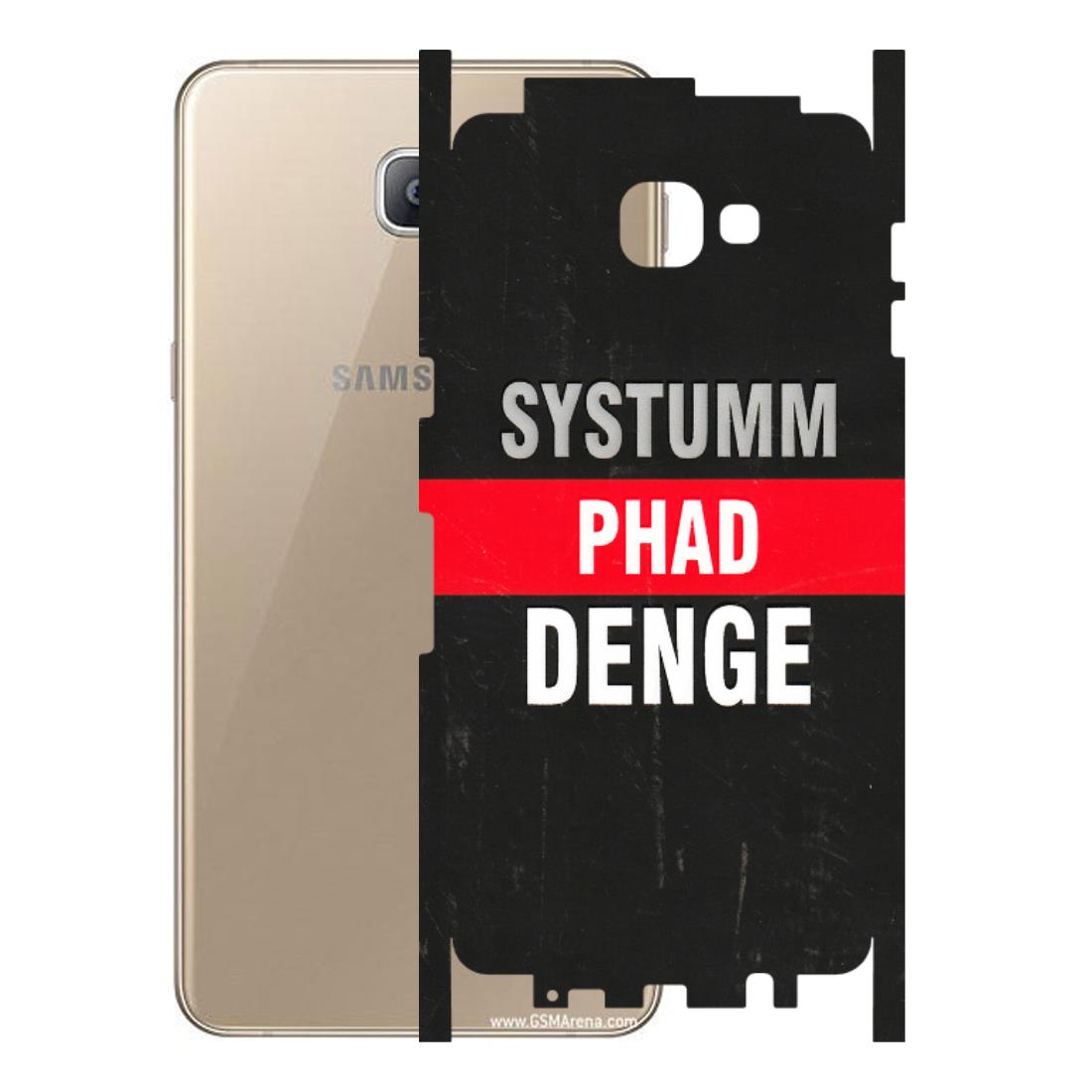 Samsung A/S Series Phone Skins (All Models) - Systumm Phad Denge - 3D Embossed Finish (L-278) Samsung Galaxy A9 2016