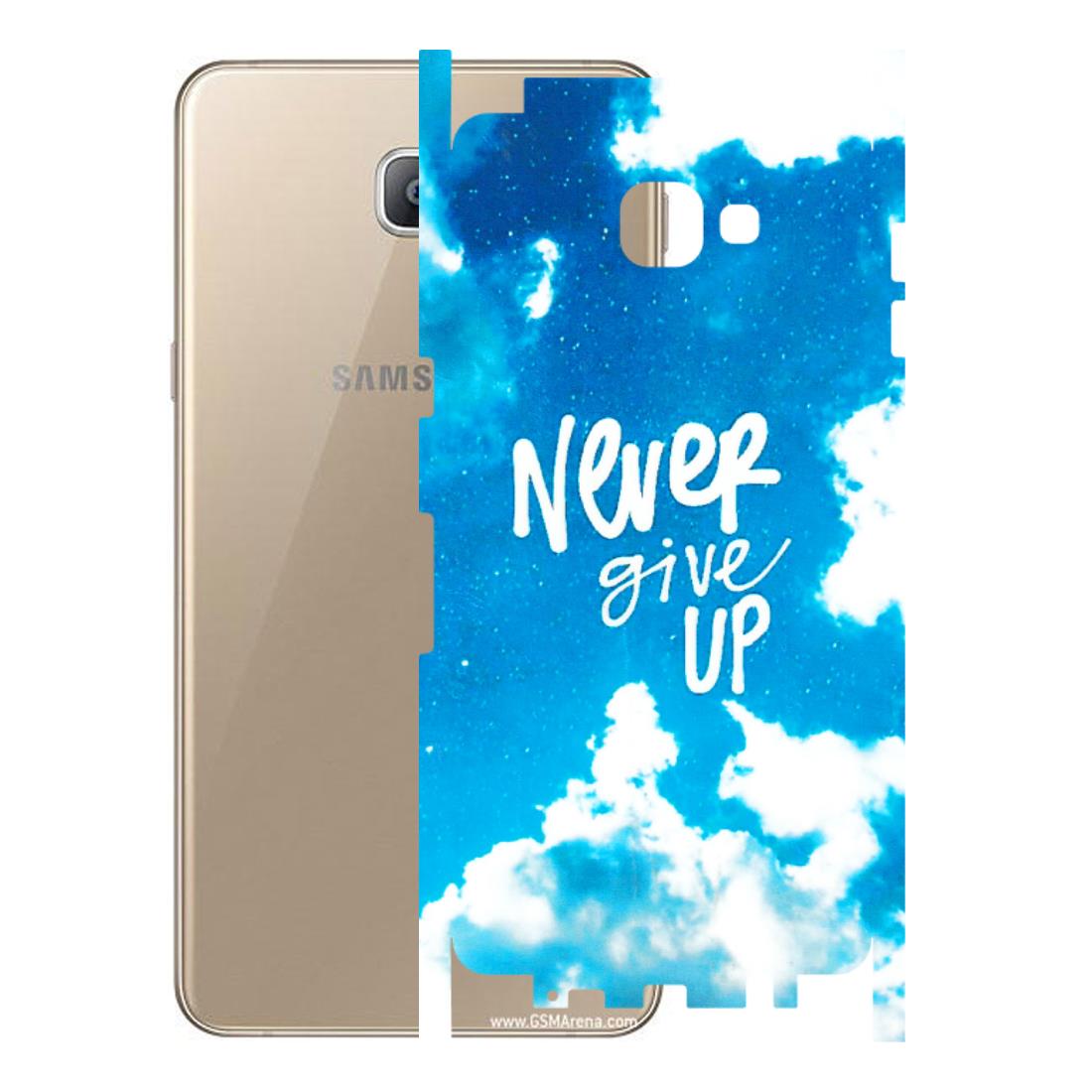 Samsung A/S Series Phone Skins (All Models) - Never Give Up - 3D Embossed Finish (L-279) Samsung Galaxy A9 2016